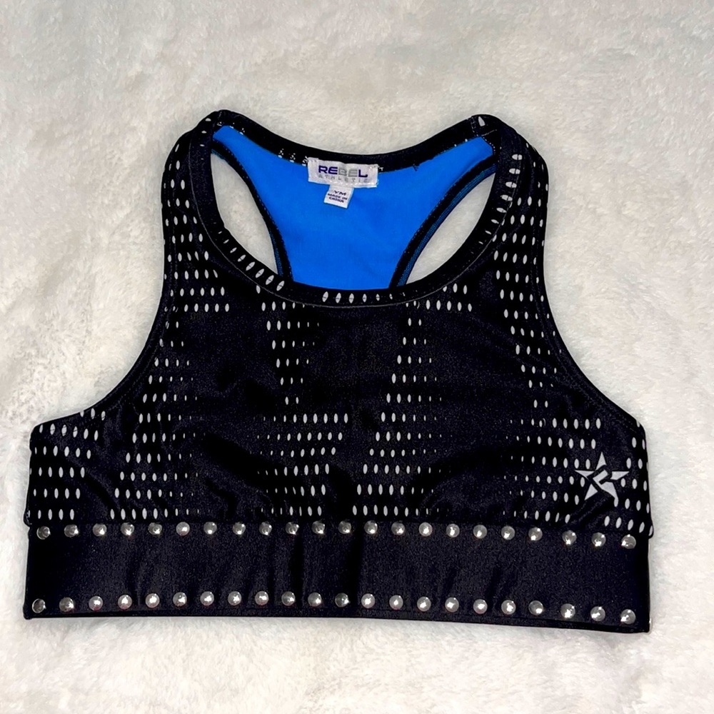 Rebel athletic Sport bra. Youth Medium.